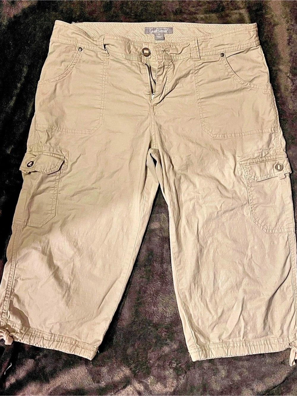 Gander Mountain Guide Series Cargo Capri Pants Beige Size 12